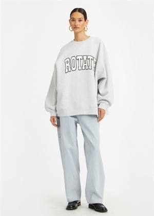 Heavy crewneck sweat Light Grey Melange ROTATE 